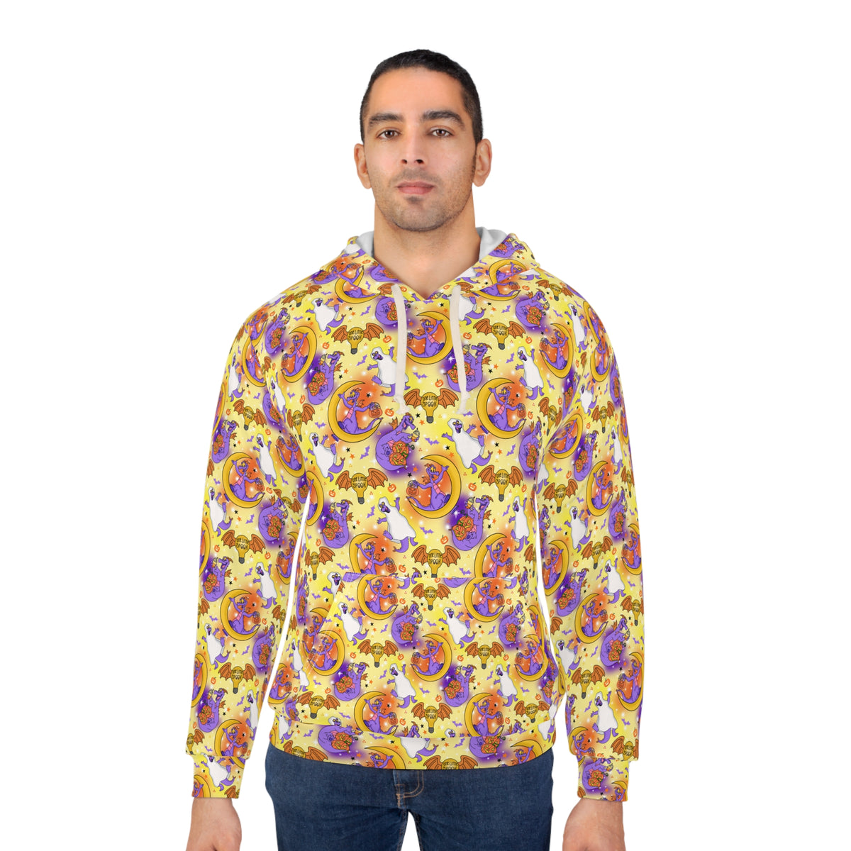 Figment on the Moon Yellow Hooded Sweatshirt