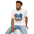 Sensational Six - Donald's Royal Blue Bow Castle Vignette Unisex Graphic Tee