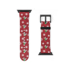 Minnie's Christmas Holiday Flurries Whimsical Watch Band - Apple