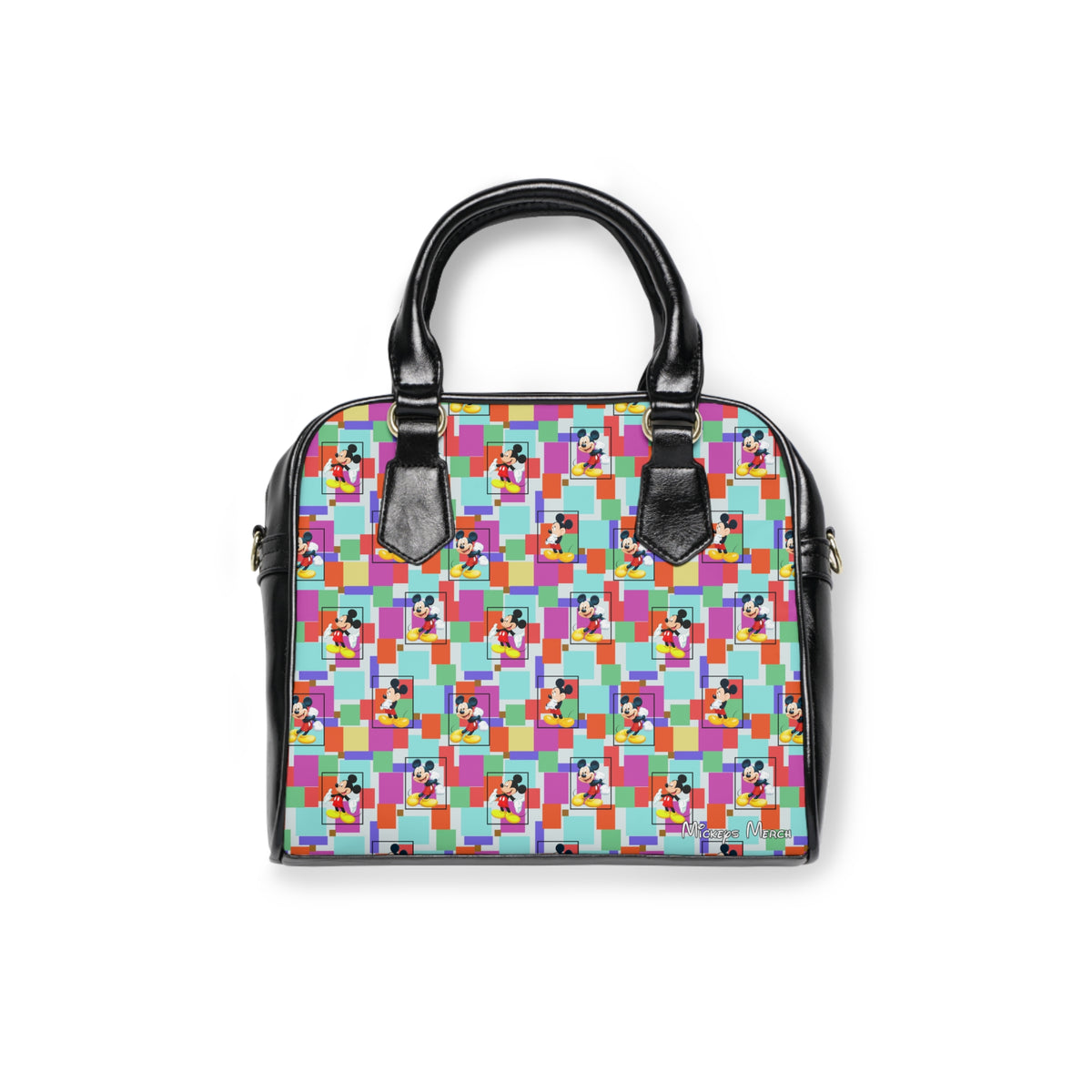 Colorblock Mickey Shoulder Handbag