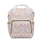 Character Autographs on Pink Magic Maker Diaper Daypack