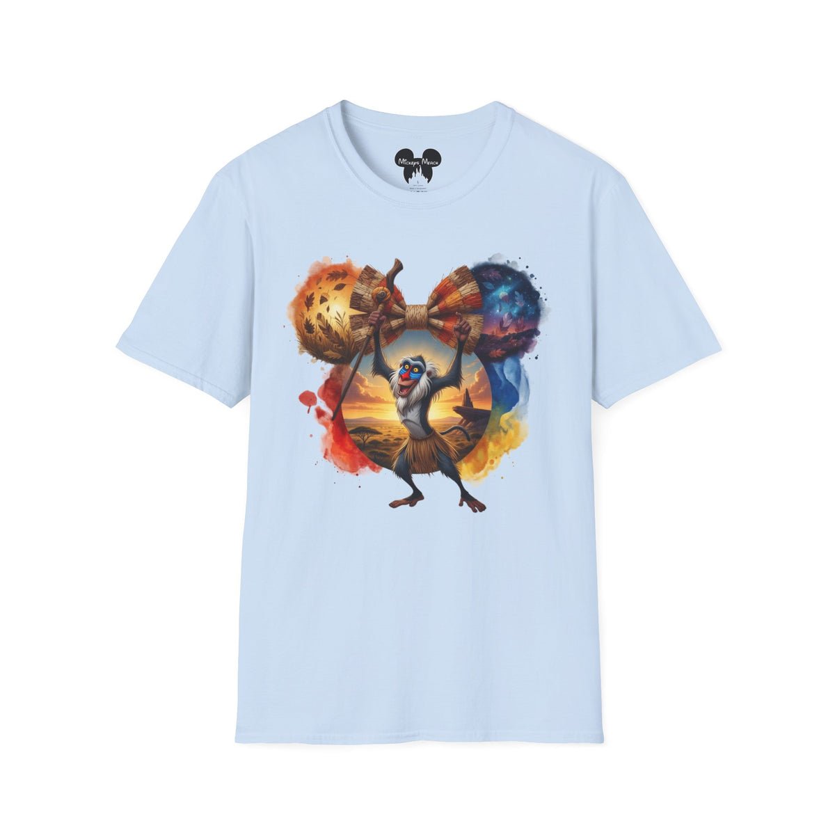 Lion King - Rafiki's Straw Savannah Vignette Unisex Graphic Tee