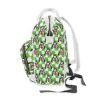 Green Checkerboard Goofy Magic Maker Diaper Daypack