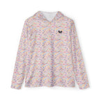 Character Autographs on Pink Hooded Sun Shirt