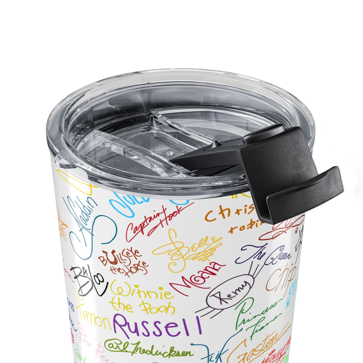 Character Autographs on White 20oz Tumbler