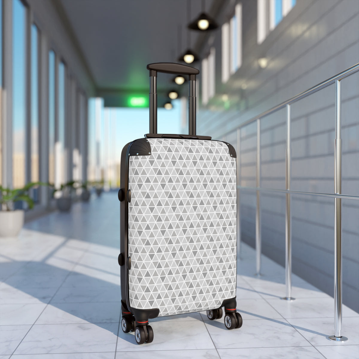 Epcot Ball Pattern Polycarbonate Suitcase