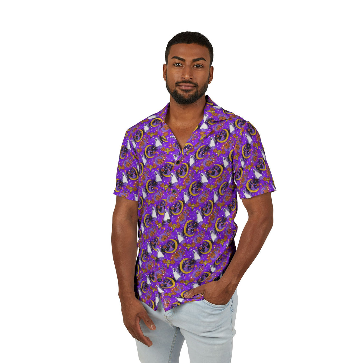 Figment on The Moon Purple Hawaiian Shirt