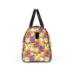 Figment on the Moon Yellow PU Leather Travel Bag