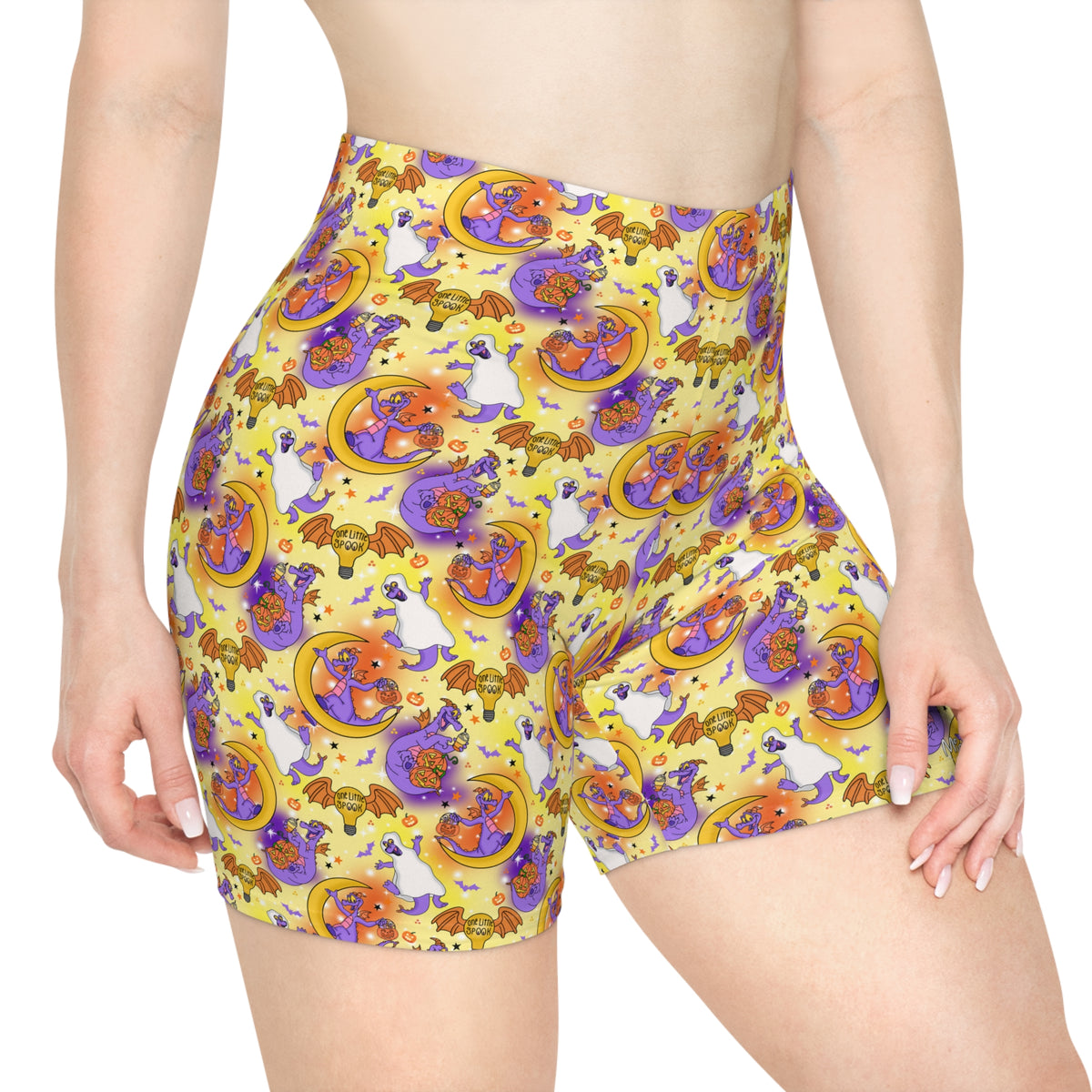 Figment on the Moon Yellow Bike Shorts