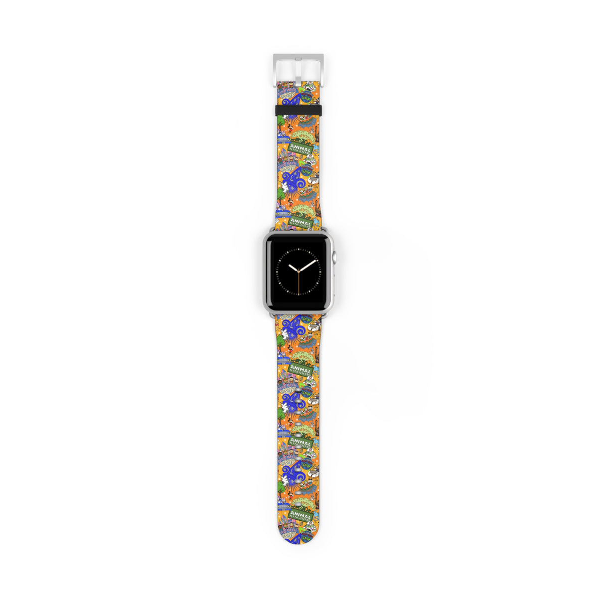 Four Parks Ride Collage Whimsical Watch Band - Apple