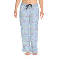 Character Autographs on Blue Women's Pajama Pants