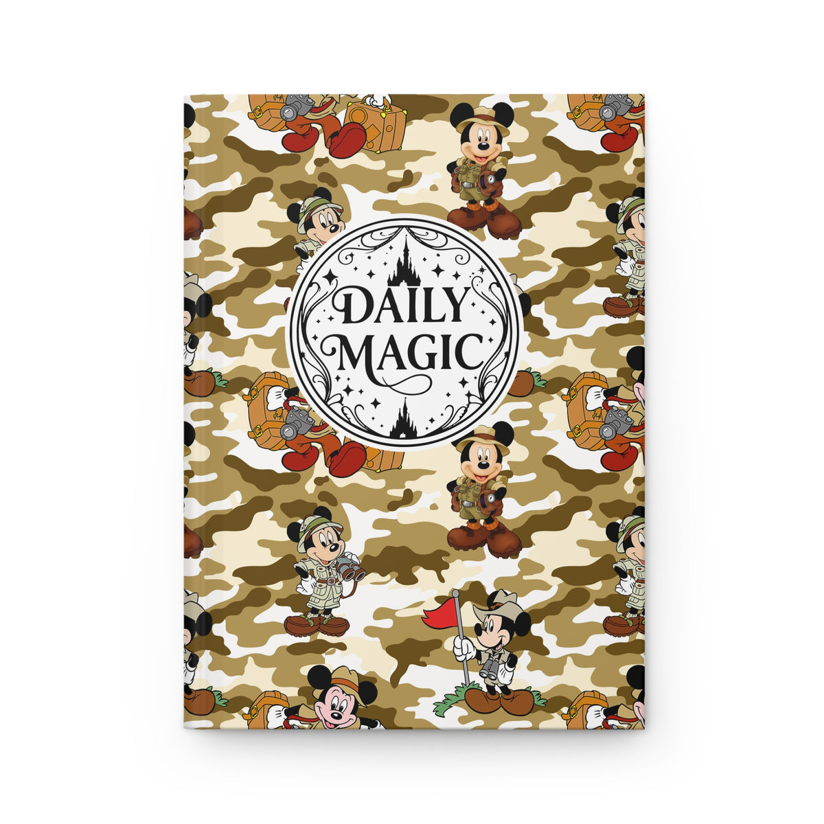 Jungle Camo Mickey Daily Magic Matte Hardcover Journal