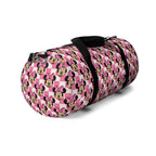Pink Checkerboard Minnie Travel Duffel Bag