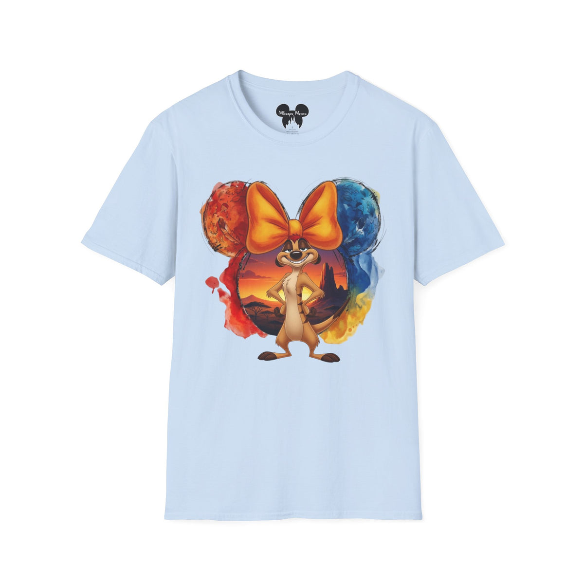 Lion King - Timon's Sunset Orange Vignette Unisex Graphic Tee