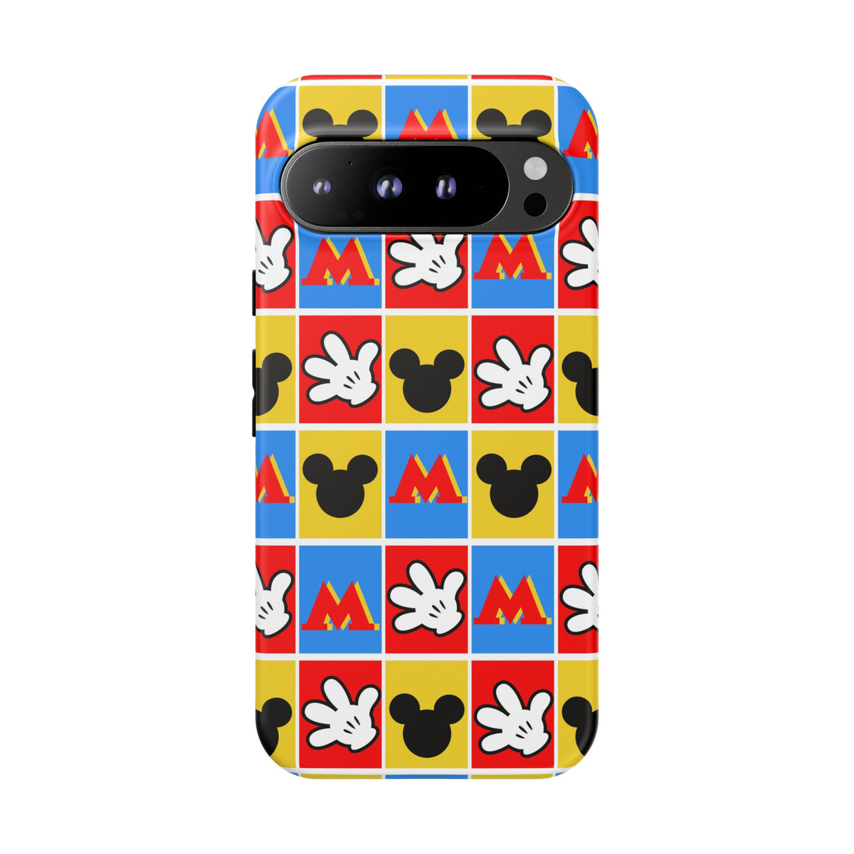 Checkerboard Mickey Hands Resort Ready Cell Phone Tech Case