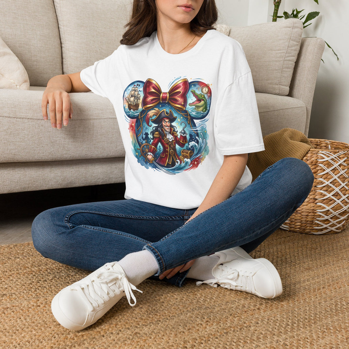 Disney Villains - Captain Hook's Neverland Vignette Unisex Graphic Tee