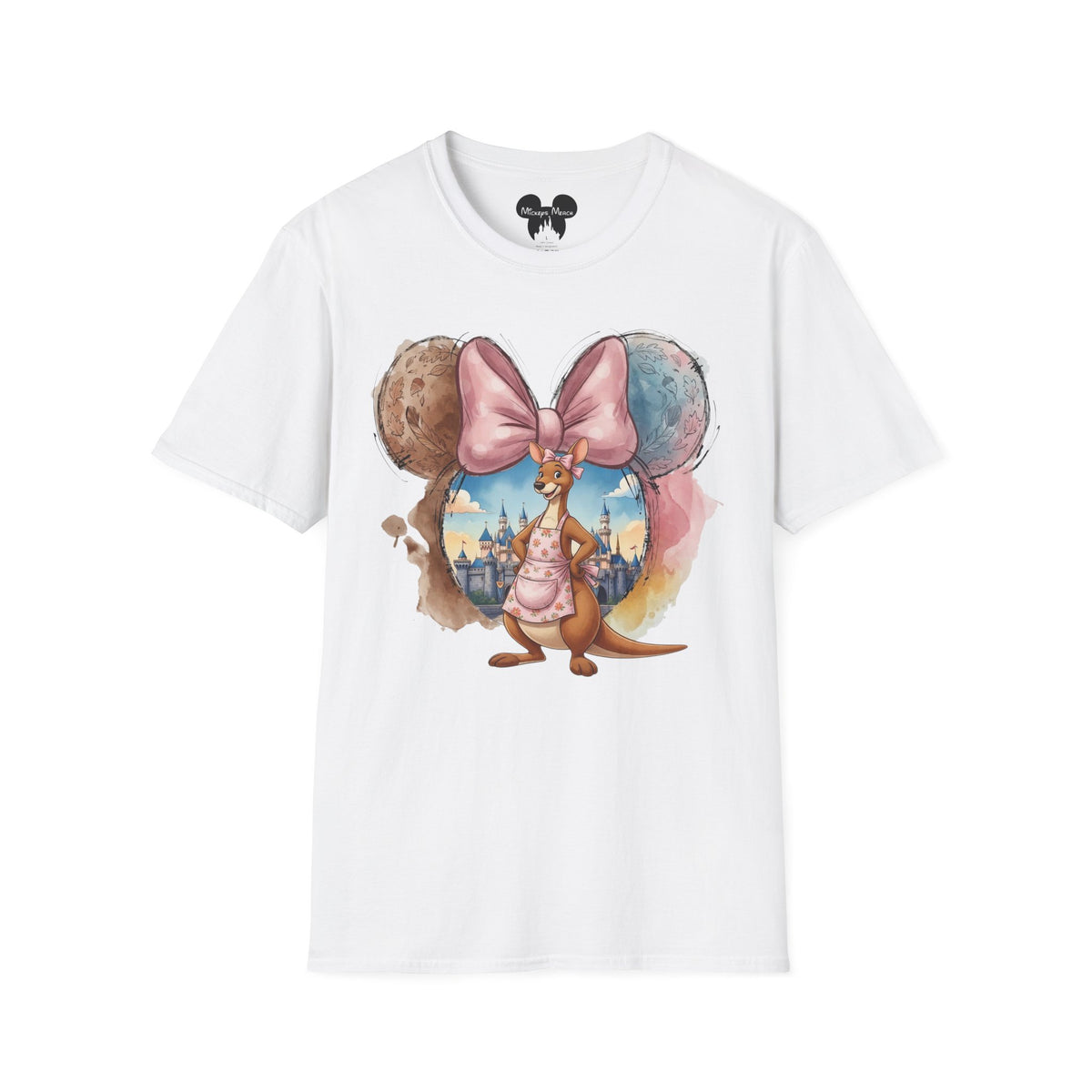 Winnie the Pooh - Kanga's Pastel Castle Vignette Unisex Graphic Tee