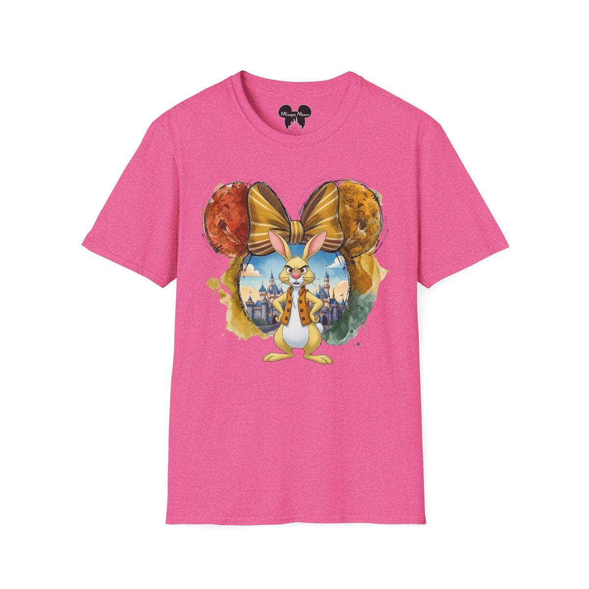 Winnie the Pooh - Rabbit's Gold Bow Vignette Unisex Graphic Tee