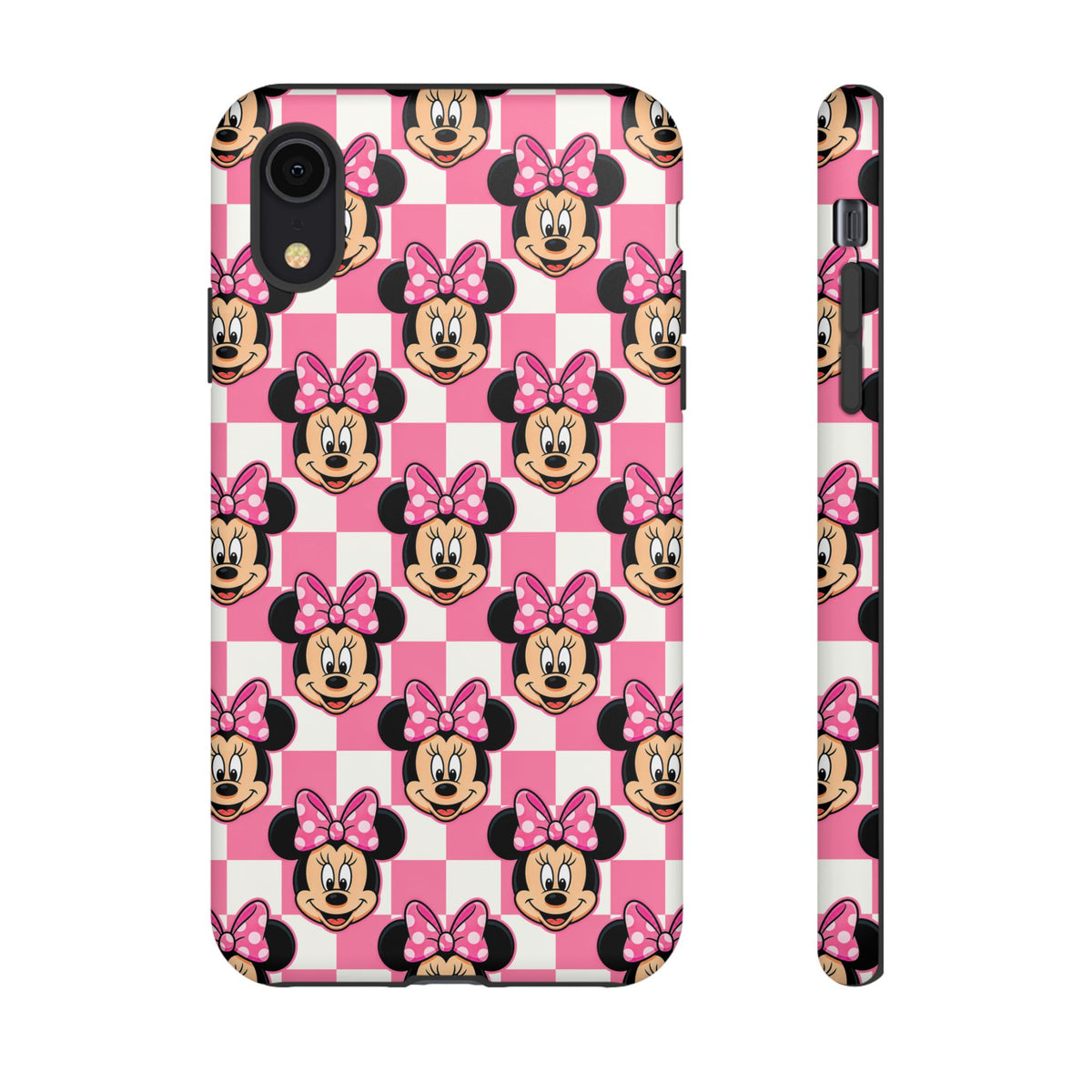 Pink Checkerboard Minnie Resort Ready Cell Phone Tech Case