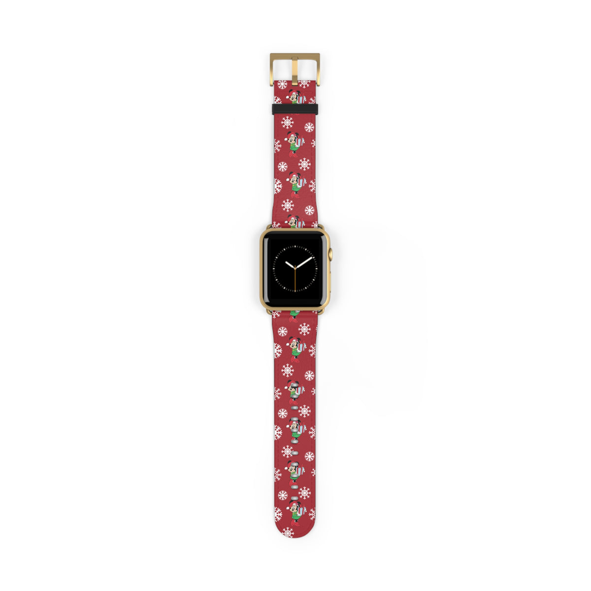 Minnie's Christmas Holiday Flurries Whimsical Watch Band - Apple