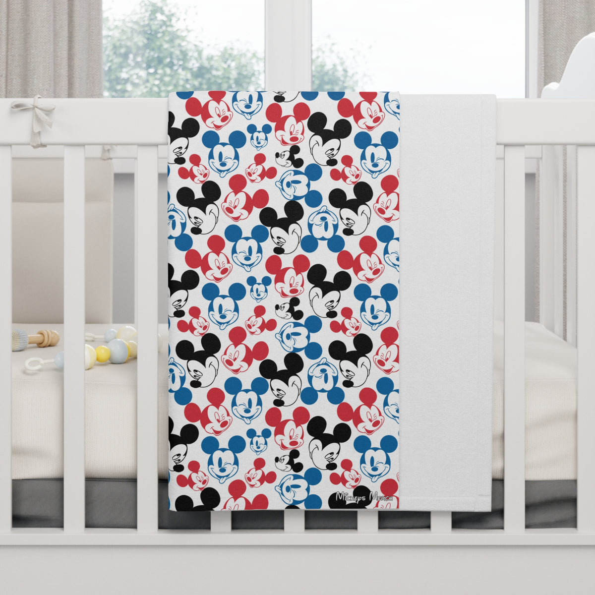 Emoji Mickey Happily Ever After Baby Blanket