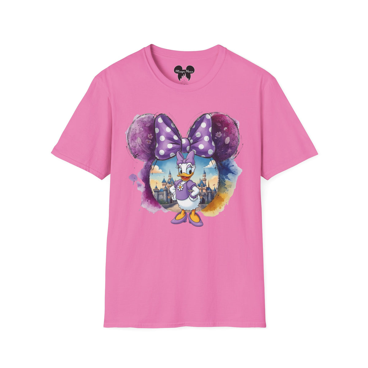 Sensational Six - Daisy's Purple Polka Dot Castle Vignette Unisex Graphic Tee