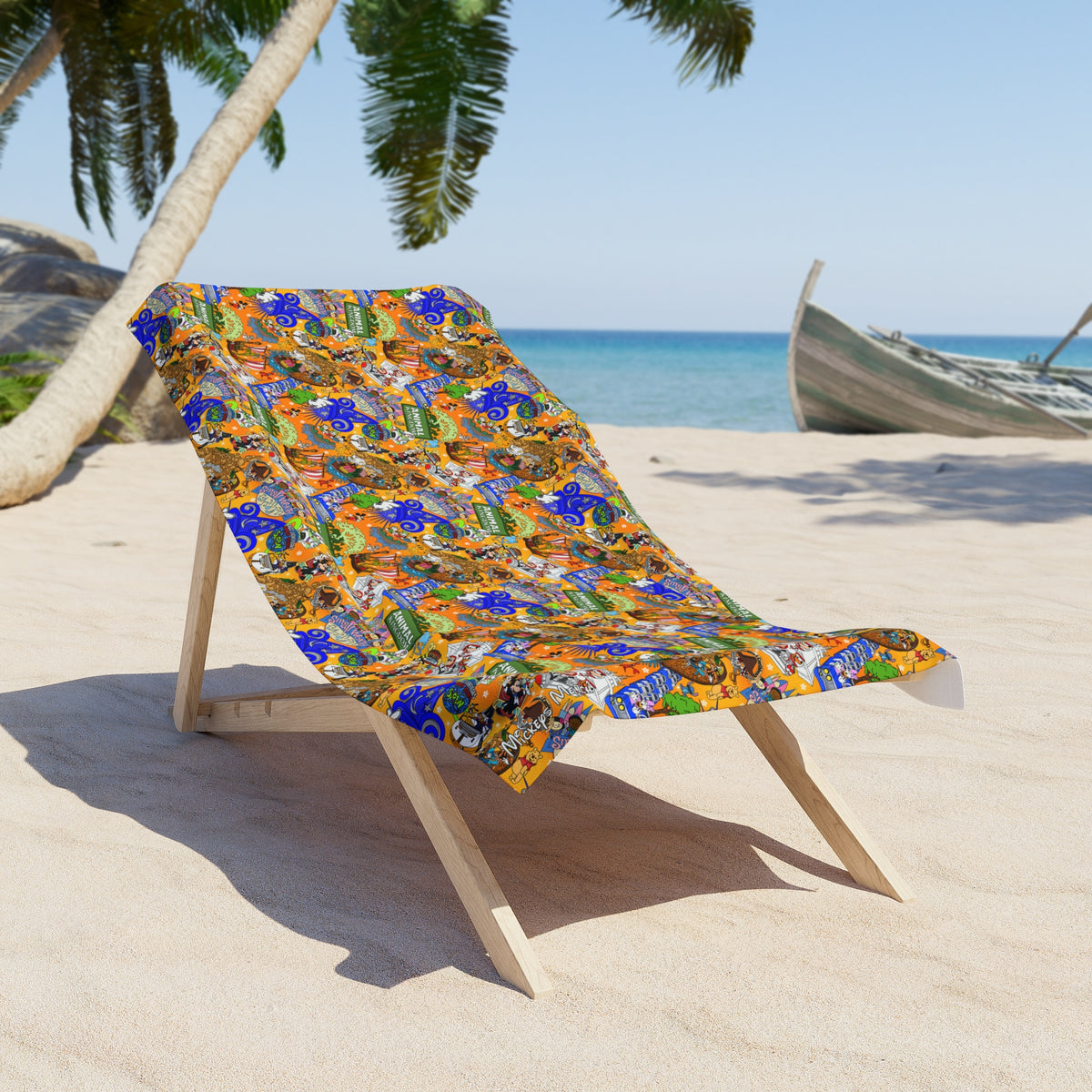 Four Parks Ride Collage Beach Towel