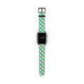 Teal Checkerboard Pluto Whimsical Watch Band - Apple