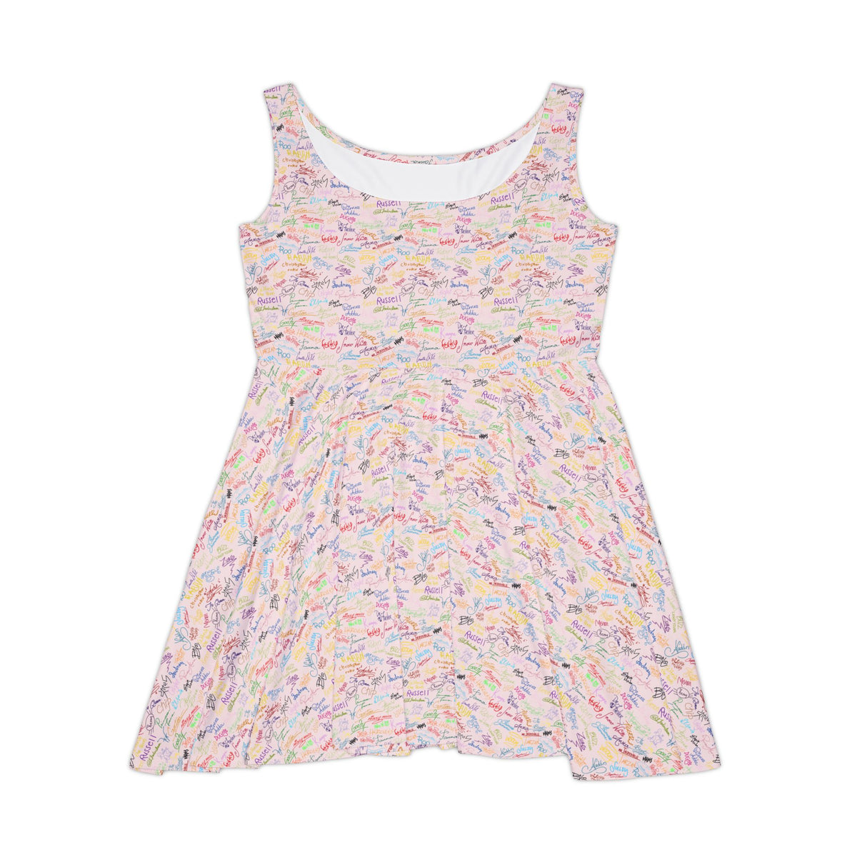 Character Autographs on Pink Sundress