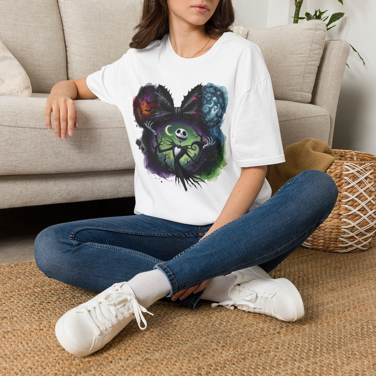 TNBC - Jack Skellington's Pumpkin King Vignette Unisex Graphic Tee
