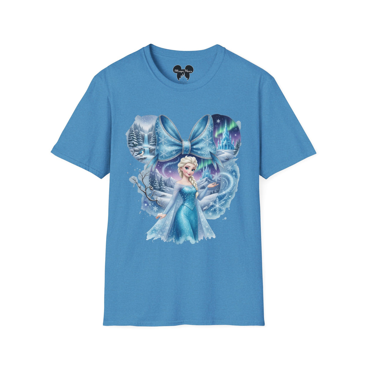 Disney Princess - Elsa's Frozen Ice Castle Vignette Unisex Graphic Tee