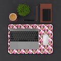 Pink Checkerboard Minnie Stateroom Desk Mat