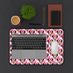 Pink Checkerboard Minnie Stateroom Desk Mat