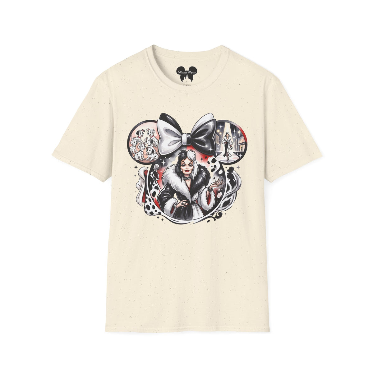 Disney Villains - Cruella's Spotted Couture Vignette Unisex Graphic Tee