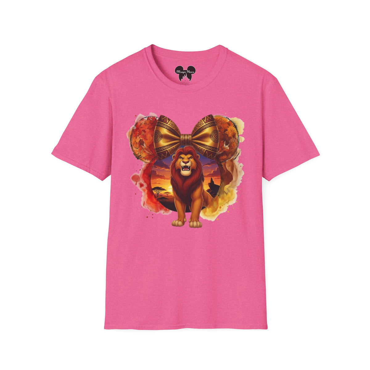 Lion King - Mufasa's Tribal Sunset Vignette Unisex Graphic Tee
