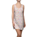 Character Autographs on Pink Racerback Dress