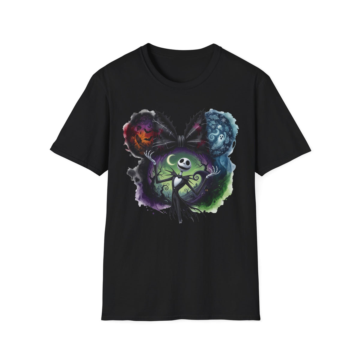TNBC - Jack Skellington's Pumpkin King Vignette Unisex Graphic Tee