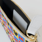 Checkerboard Mickey Hands Mini Clutch