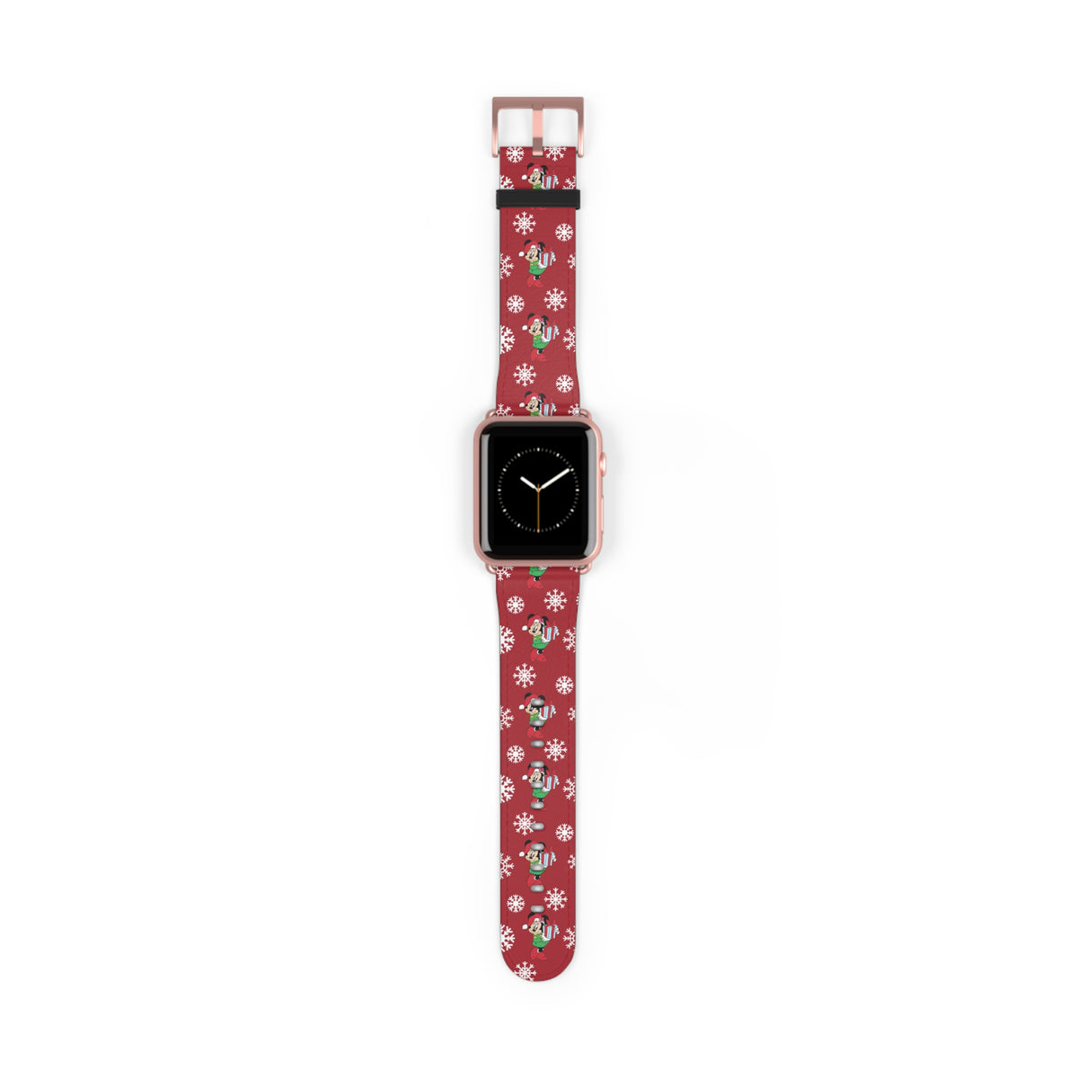 Minnie's Christmas Holiday Flurries Whimsical Watch Band - Apple