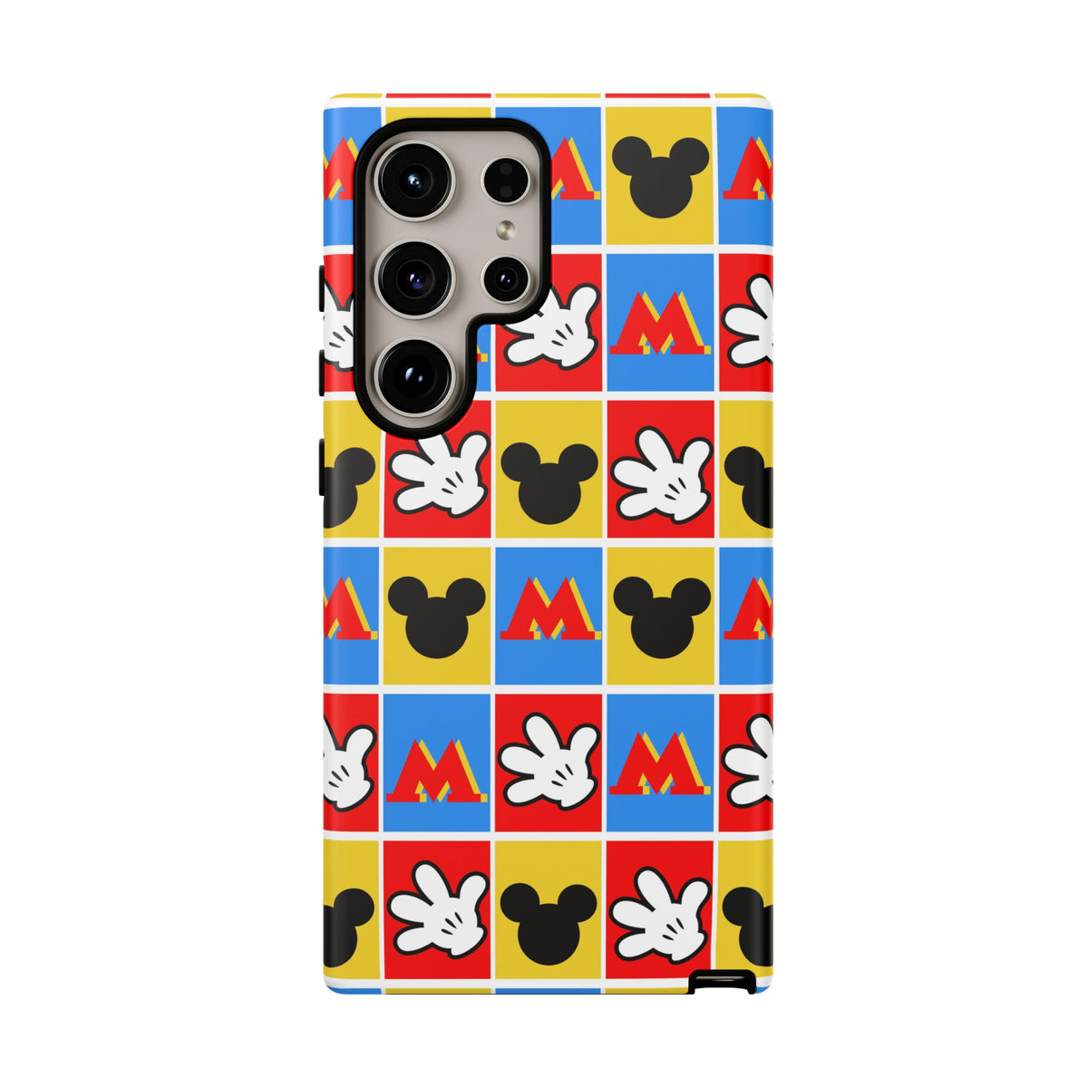 Checkerboard Mickey Hands Resort Ready Cell Phone Tech Case