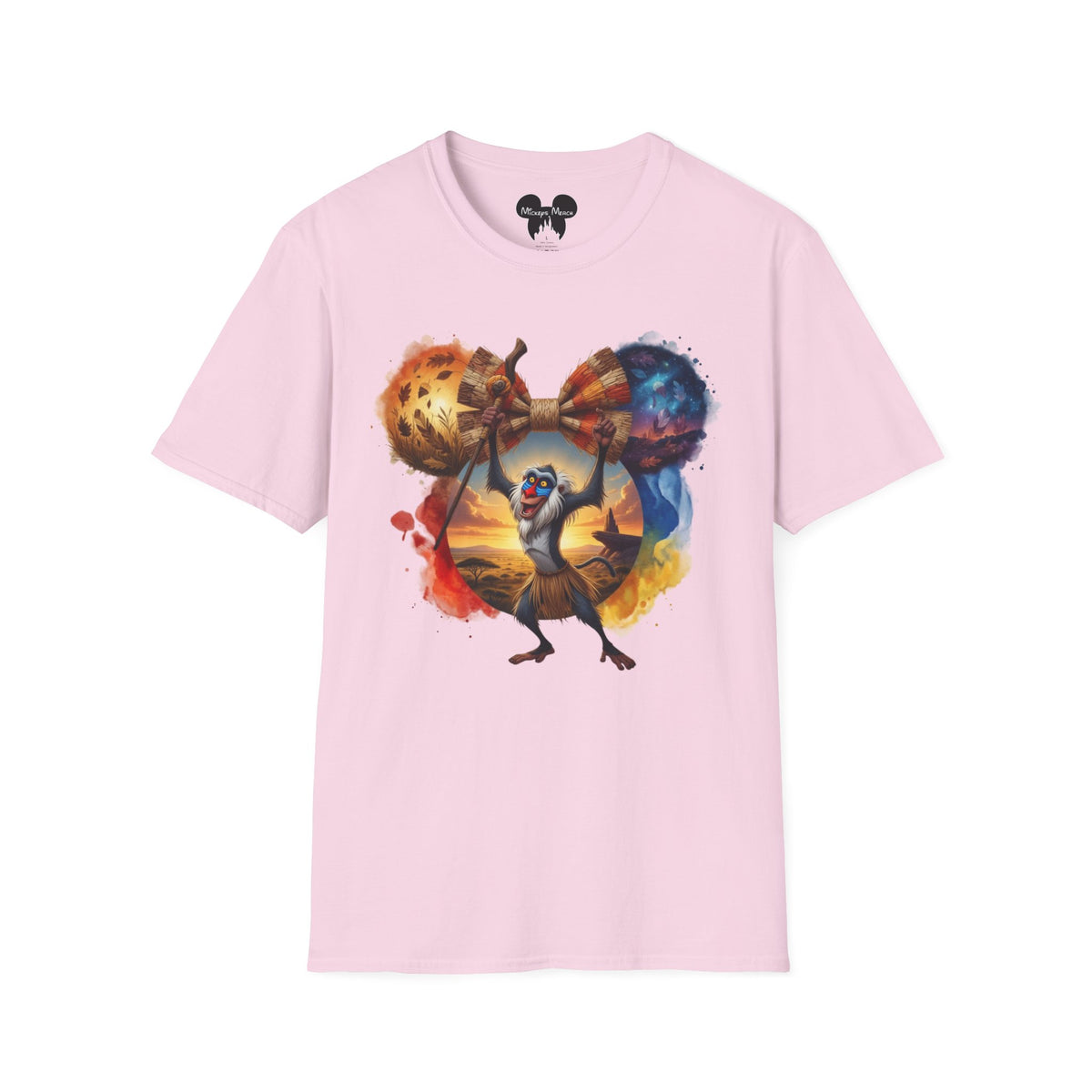 Lion King - Rafiki's Straw Savannah Vignette Unisex Graphic Tee