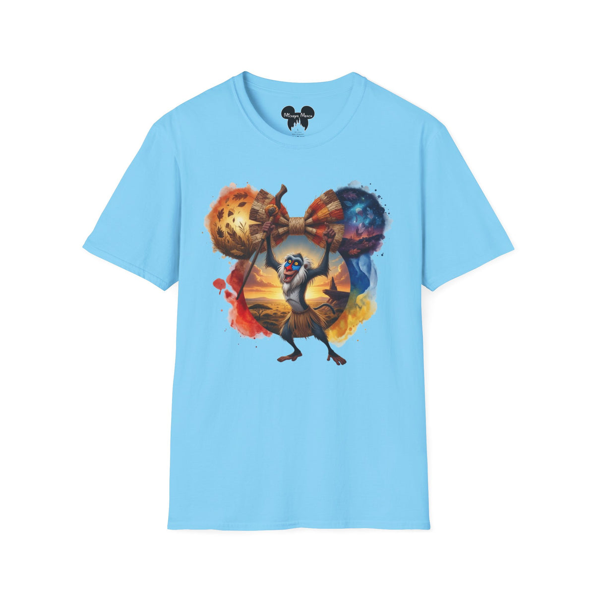 Lion King - Rafiki's Straw Savannah Vignette Unisex Graphic Tee