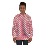 Pink Checkerboard Minnie Unisex Crewneck Sweatshirt
