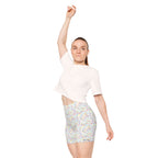 Character Autographs on White Bike Shorts