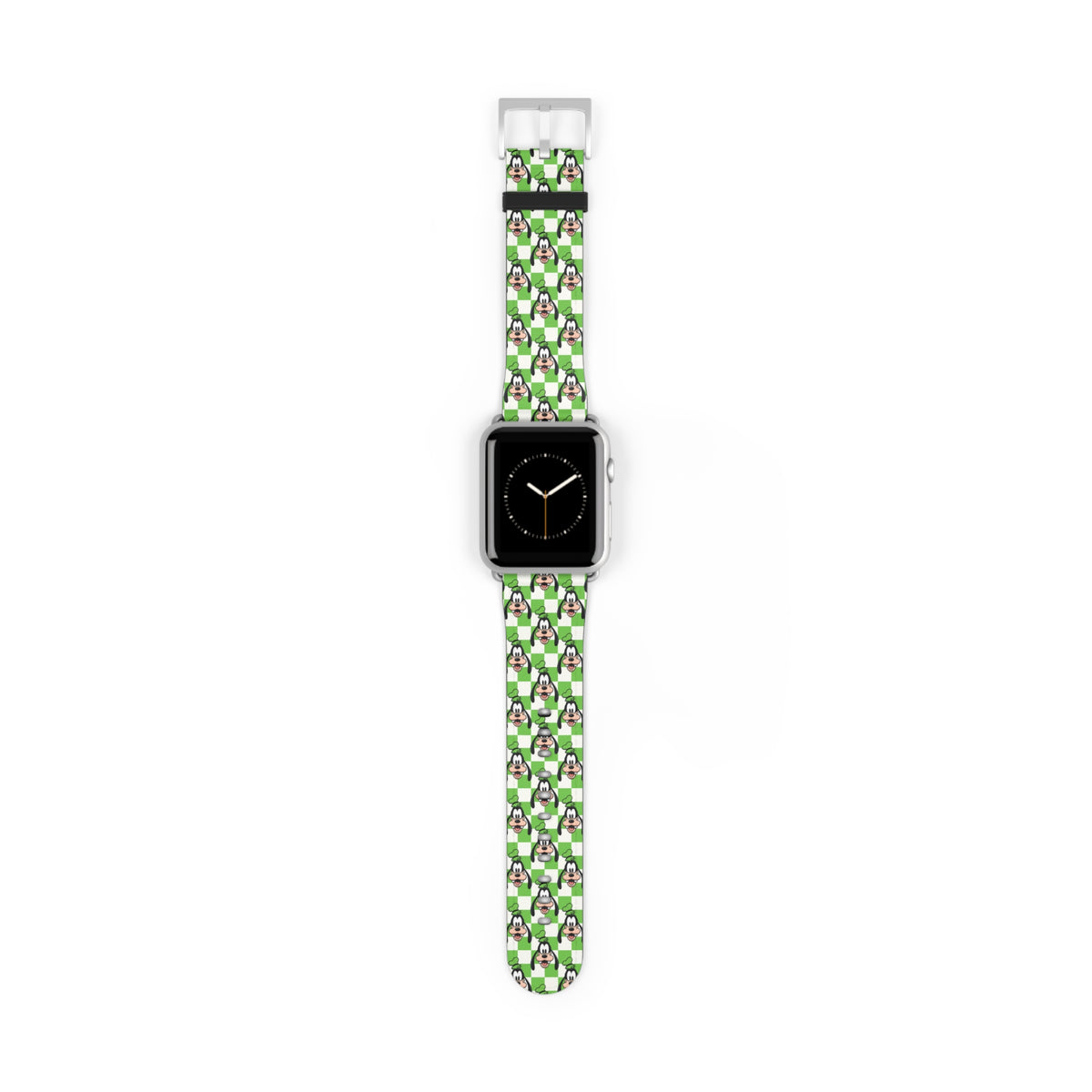 Green Checkerboard Goofy Whimsical Watch Band - Apple