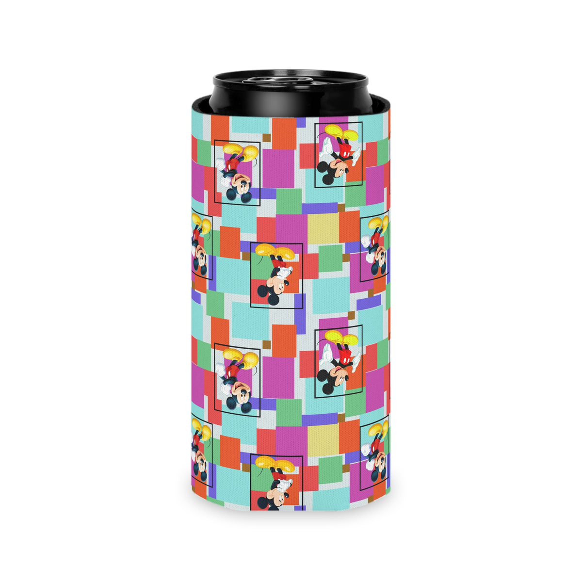 Colorblock Mickey Can Cooler Drink Koozie