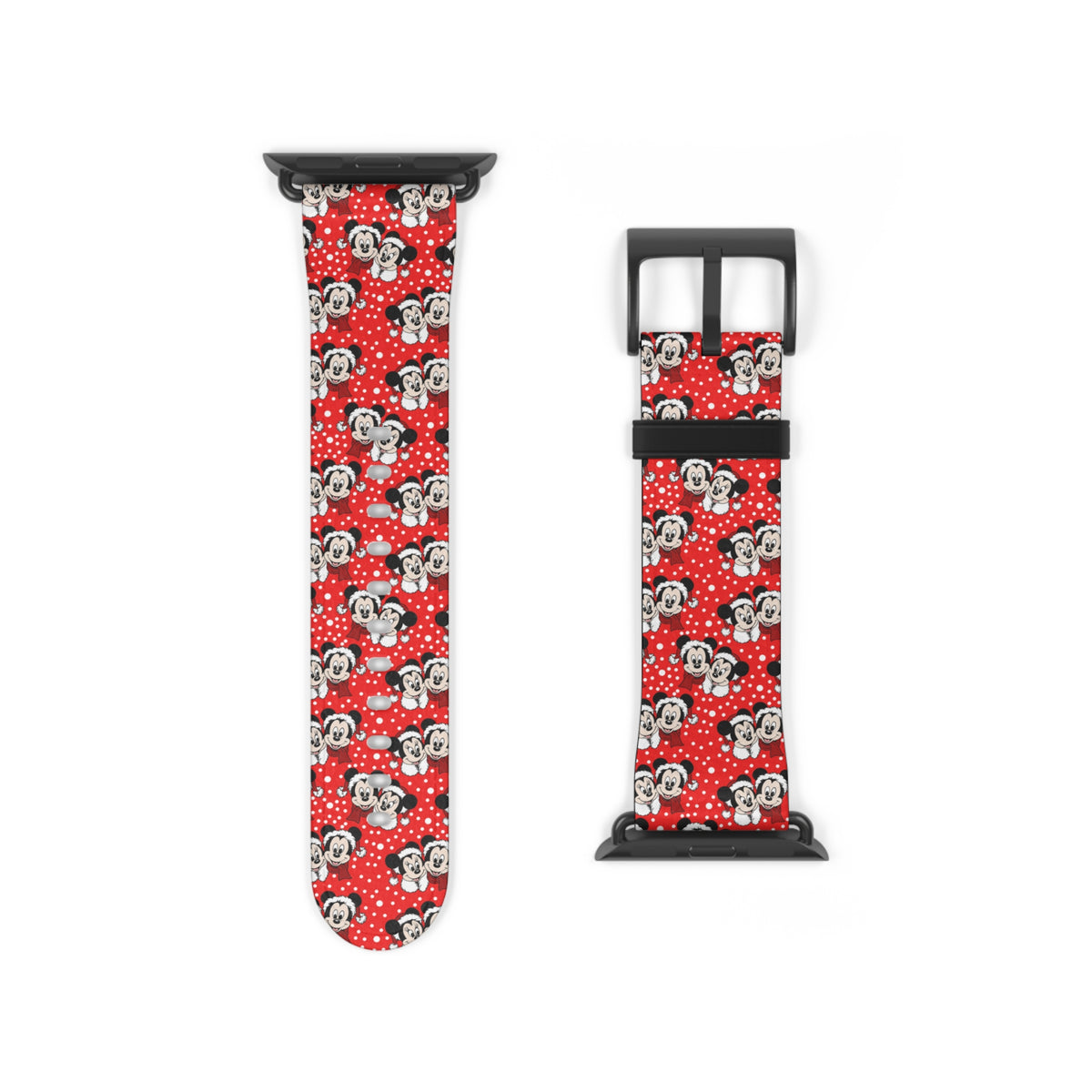 Christmas Holiday Snuggles Whimsical Watch Band - Apple