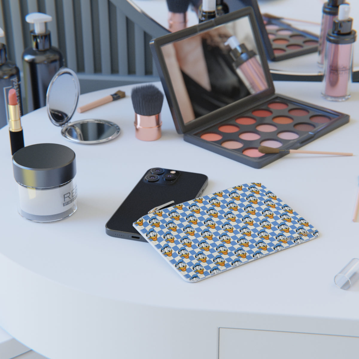 Blue Checkerboard Donald Mini Clutch