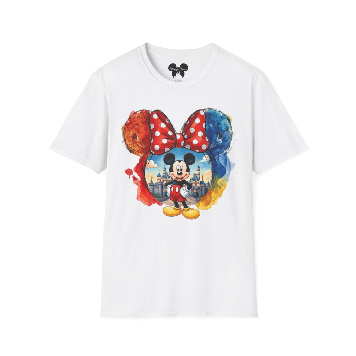 Sensational Six - Mickey's Kingdom of Dreams Watercolor Vignette Unisex Graphic Tee
