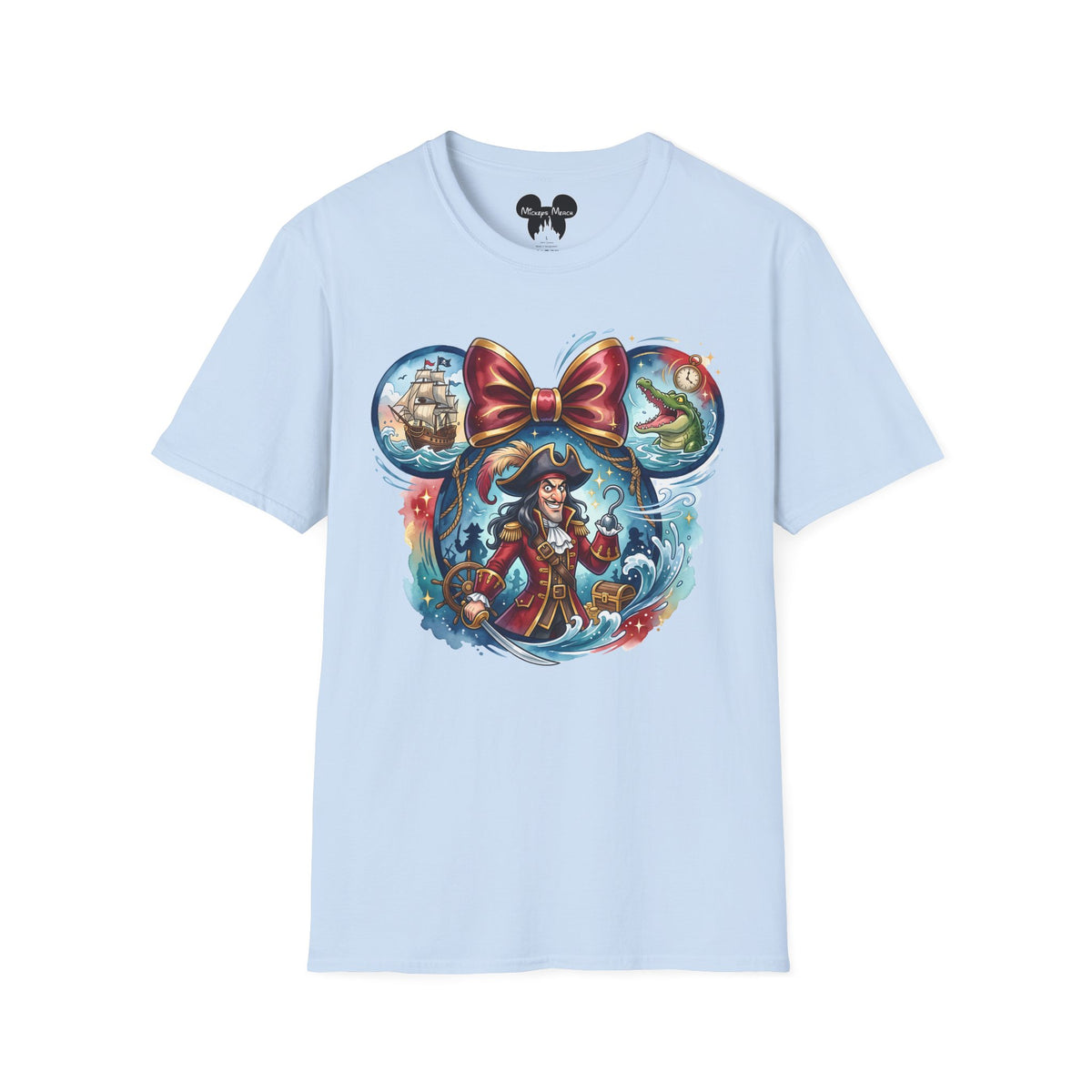 Disney Villains - Captain Hook's Neverland Vignette Unisex Graphic Tee